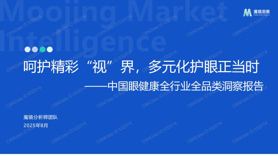 【20623E】【北京淘幂科技】中国眼健康全行业全品类洞察报告：呵护精彩“视”界，多元化护眼正当时