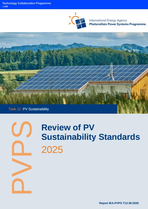 【20519E】【国际能源署】英文2025年光伏可持续发展标准回顾