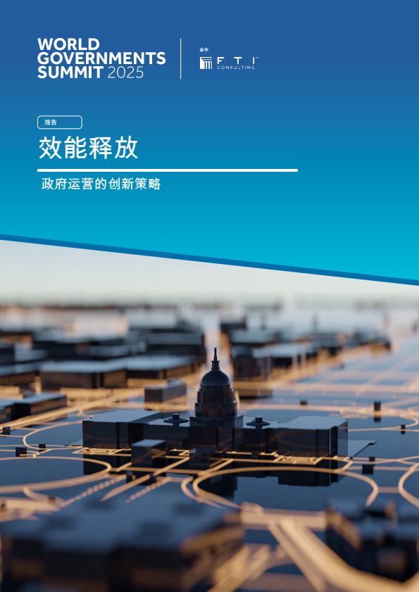 【20714E】【世界政府峰会】效率释放：政府运作的创新策略